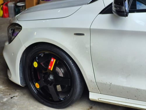 Customer photo review of Mercedes CLA SHOOTING BRAKE Space Saver Spare Wheel Kit - HUB CENTRIC - Braumach - 2015-2019