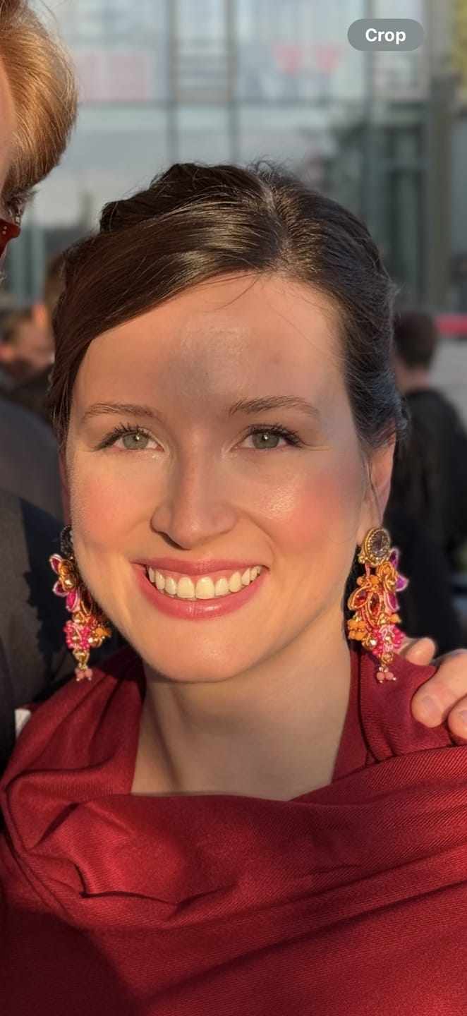 Customer photo review of Große farbenfrohe Soutache-Ohrstecker in Orange und Pink