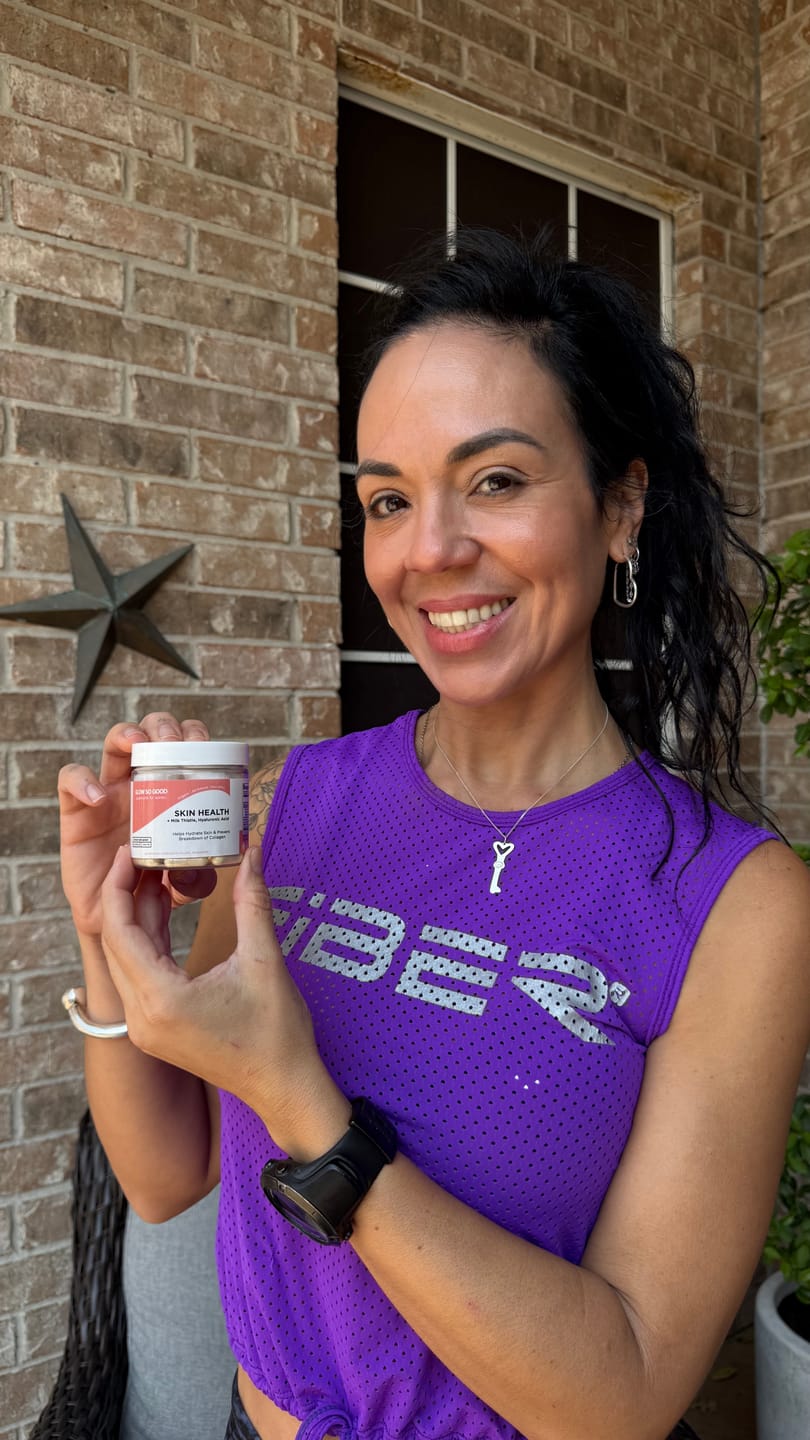 Customer photo review of SKIN HEALTH  with Milk Thistle + Hyaluronic Acid