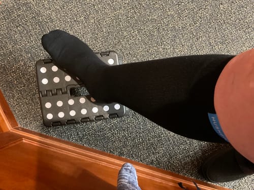 Customer photo review of Performance Eucalyptus Compression Socks