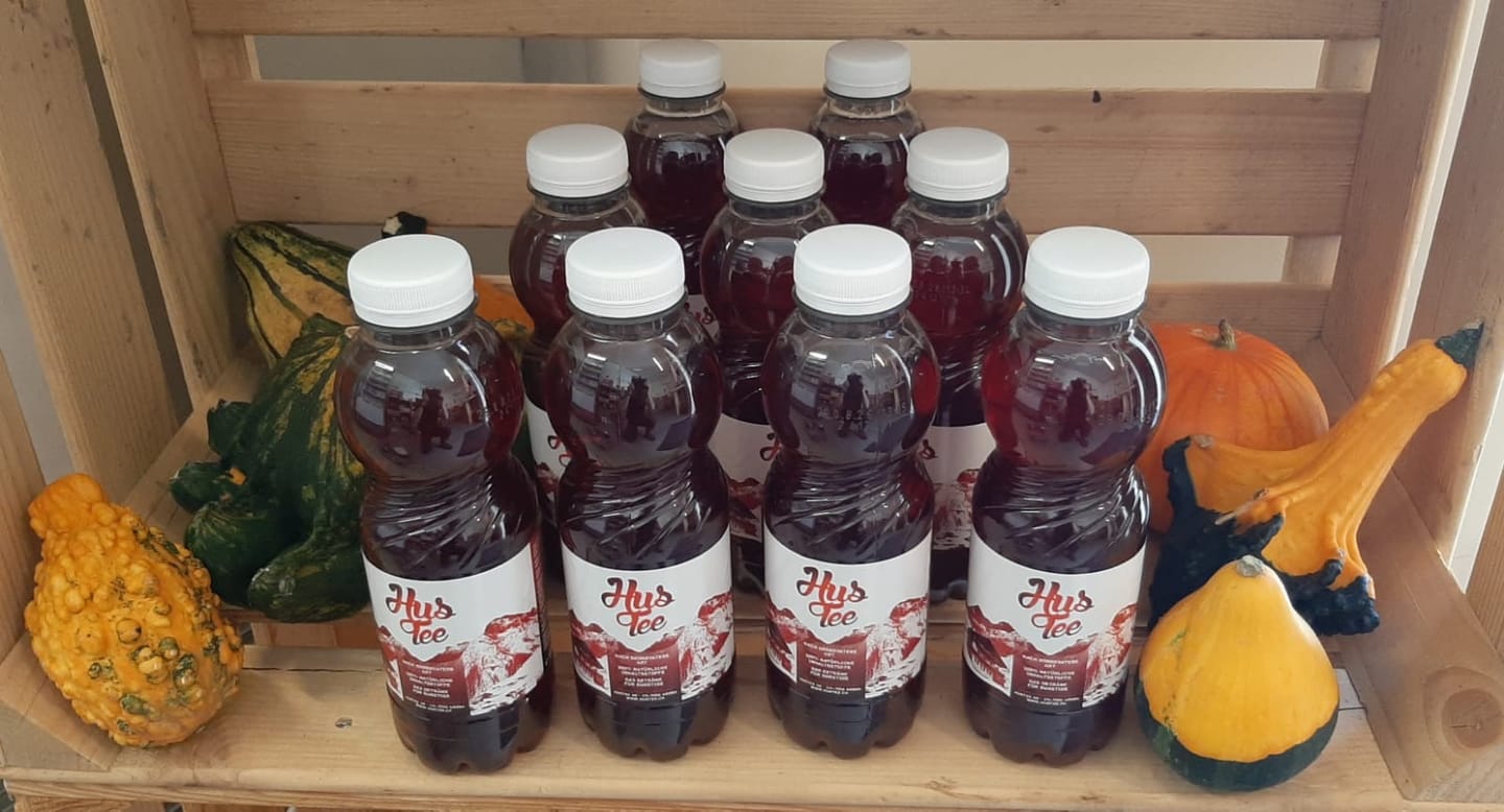 Customer photo review of Hustee 5dl Karton à 24Stk. (CHF 1.80 pro Flasche)