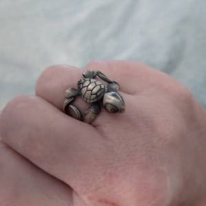 Customer photo review of Sea Turtle Ring