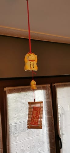 Customer photo review of Carillon giapponese Maneki Neko