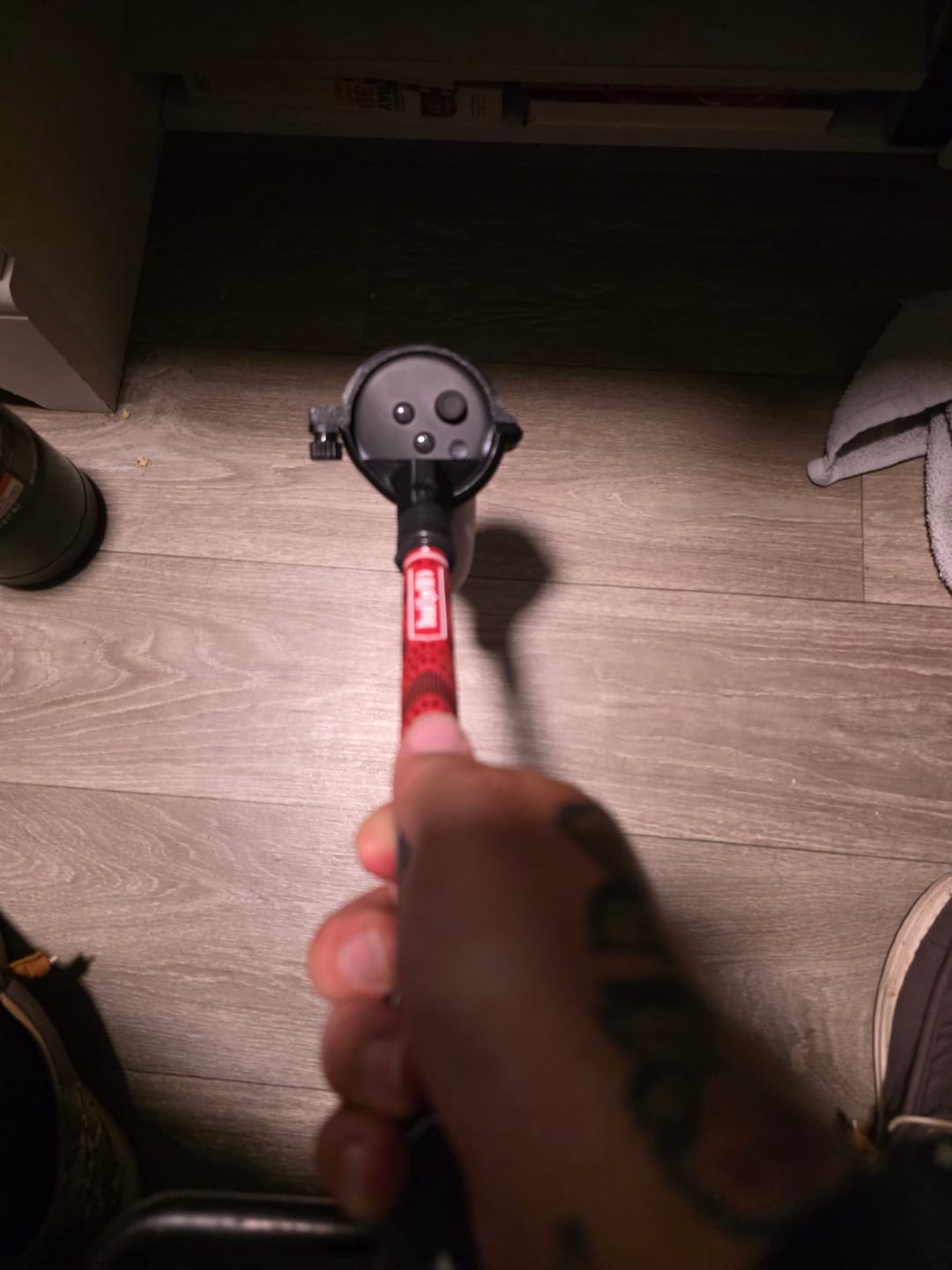 Customer photo review of DriVR - VR Golf Club Handle Accessory - Quest 3/3s - Pro