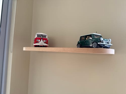 Customer photo review of Curved Floating Shelf