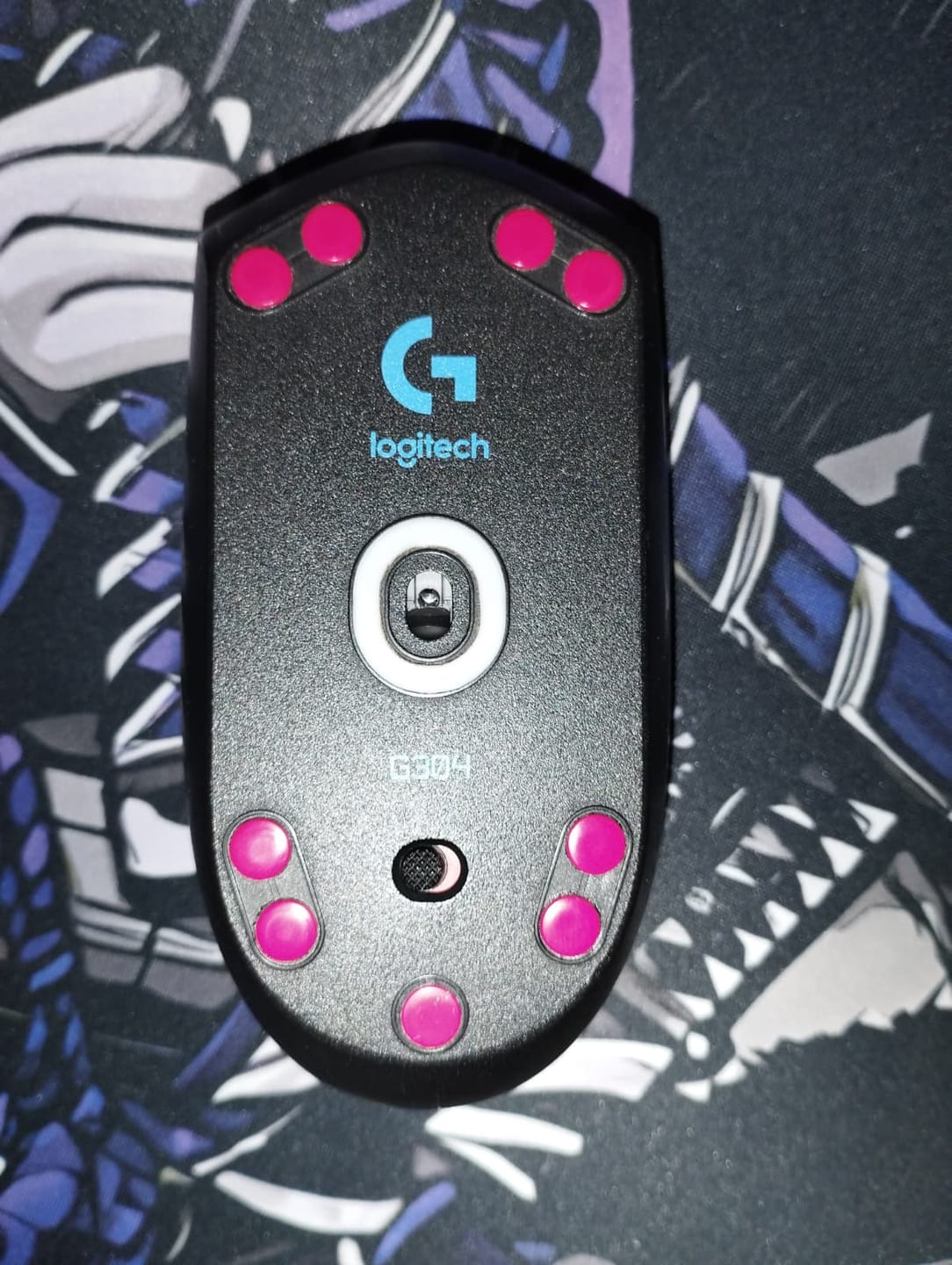 Customer photo review of X-Raypad Obsidian Mouse Skates