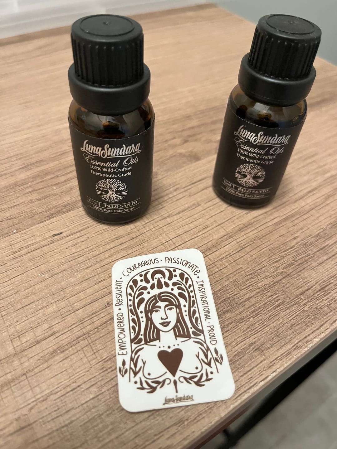 Customer photo review of Palo Santo Essential Oil Peruvian 100% Pure Wildcrafted