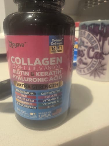 Customer photo review of Cosmic Collagen Beauty Complex - 64,000MCG - Illuminate Your Radiance!