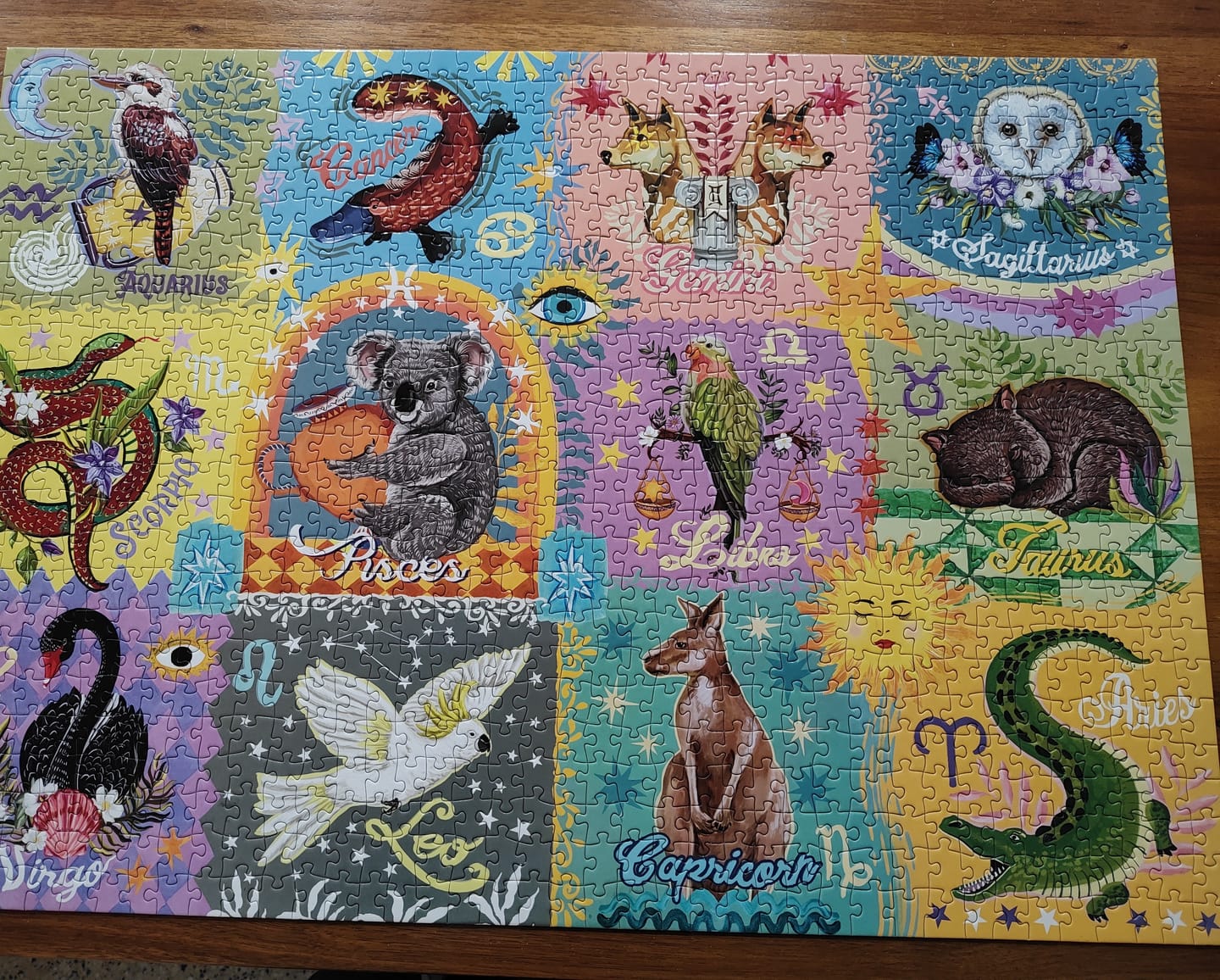 Customer photo review of Puzzle Aussie Astrology