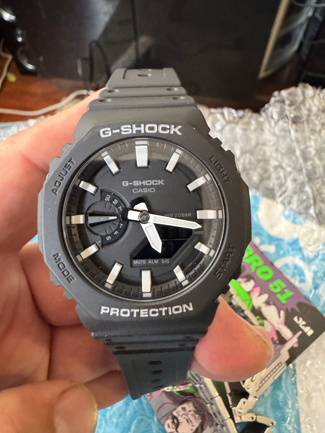 Customer photo review of Reloj Casio G-Shock Royal Oak "Casioak" GA-2100-1AJF Carbon Core Negro JDM