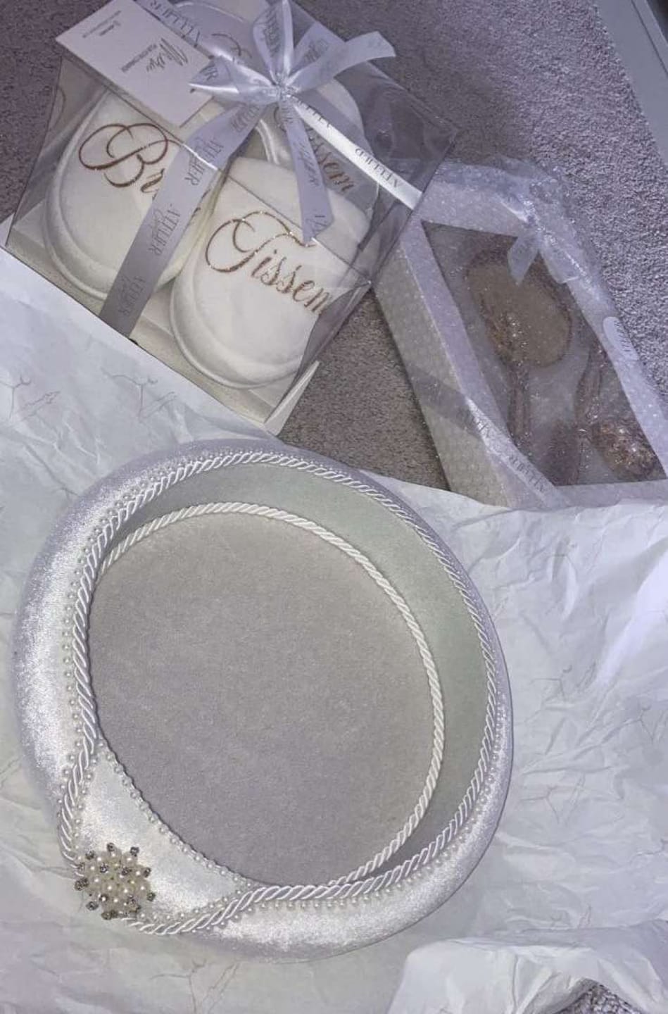 Customer photo review of Panier Velours blanc