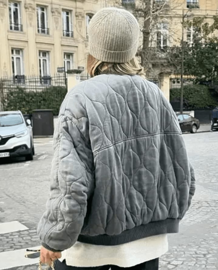 Customer photo review of Sophie Padded Bomber Jacket