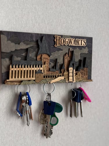 Customer photo review of HOGWARTS™  MAGNETIC 3D WOOD KEY HOLDER