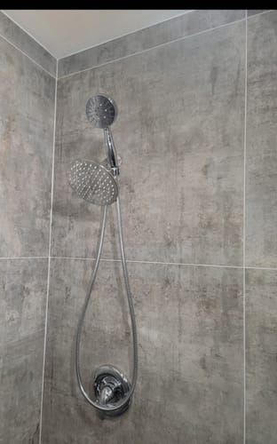 Customer photo review of 3-Spray Dual Shower Head with Adjustable Shower Arm
