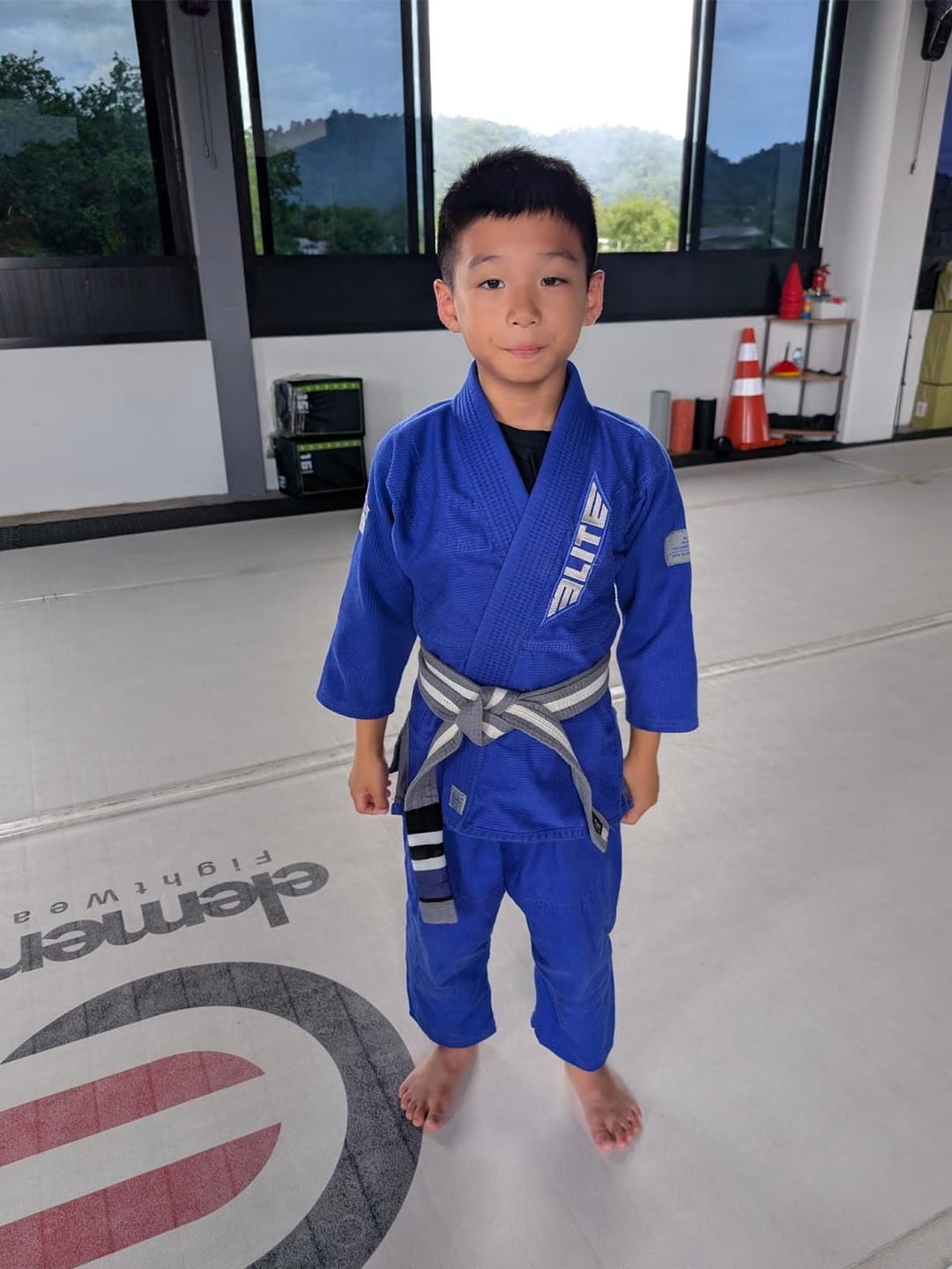 Customer photo review of Core Blue Brazilian Jiu Jitsu Kids BJJ Gi