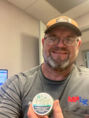 Customer photo review of Tropical Fruit Nicotine Pouches