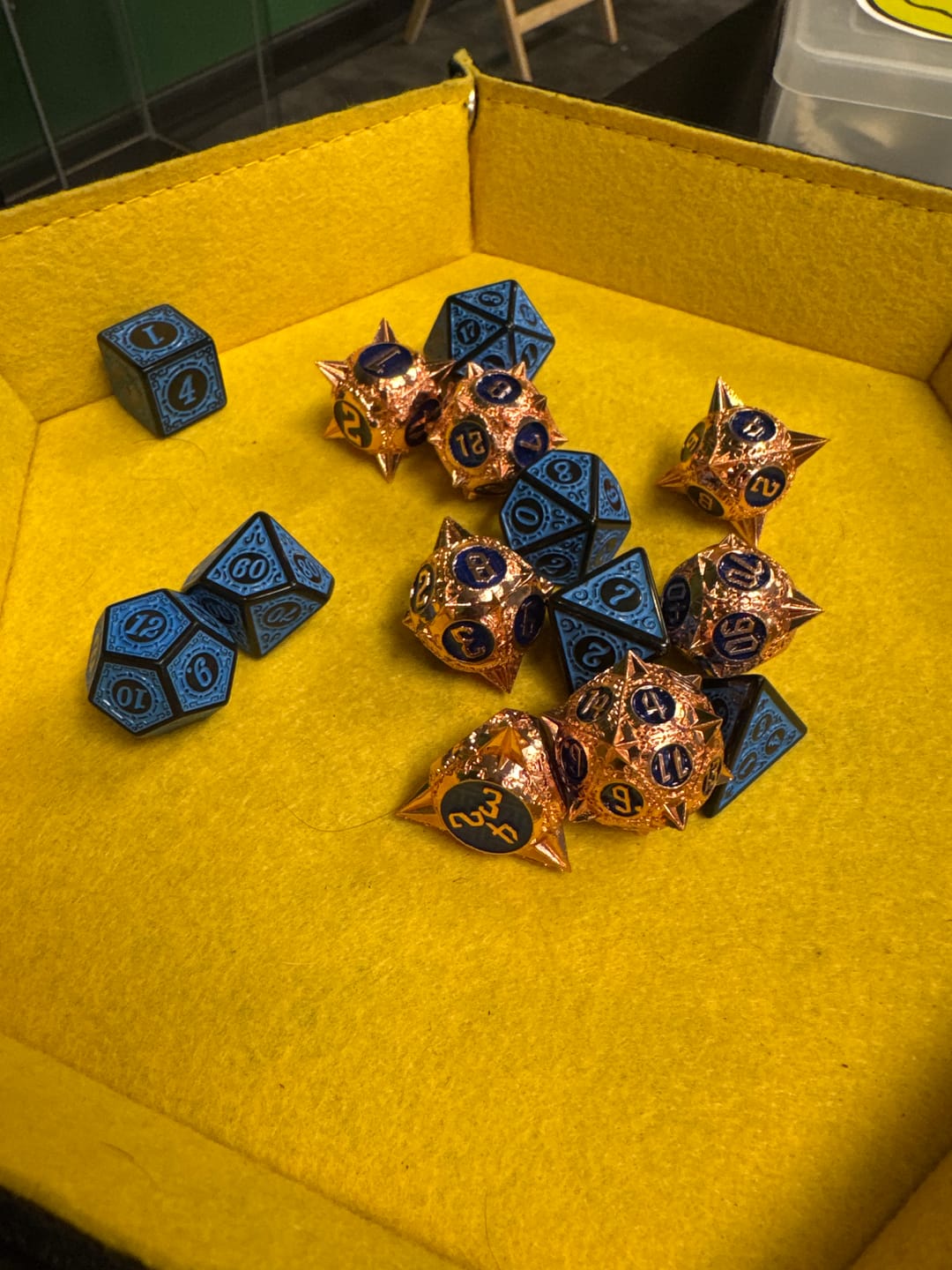 Customer photo review of Mystery Metal Dice Set Subscription