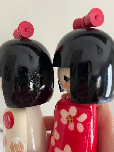 Customer photo review of Bambola Kokeshi giapponese