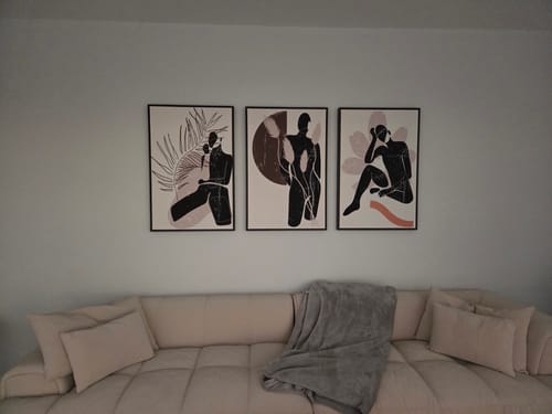 Customer photo review of Posing in Nature, Abstract Art Trio