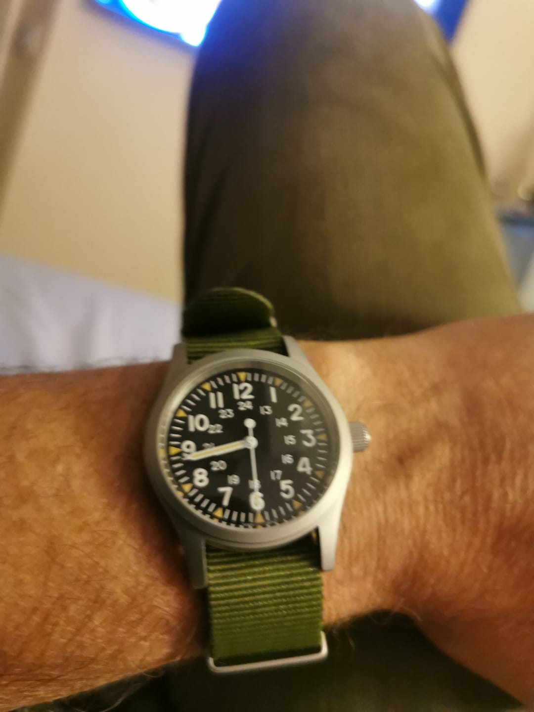 Customer photo review of The "Daily Beater" Field Watch