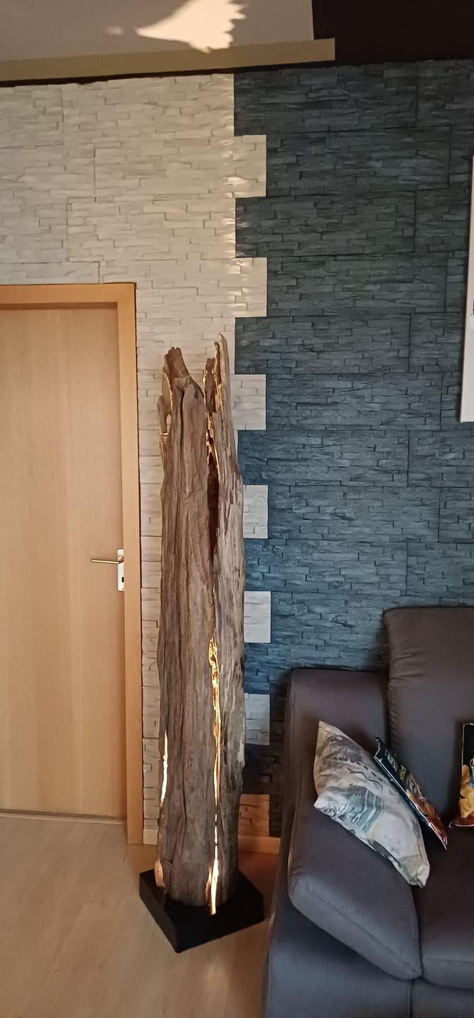 Customer photo review of Teakholz Stehlampe ALMA | Höhe 180 cm