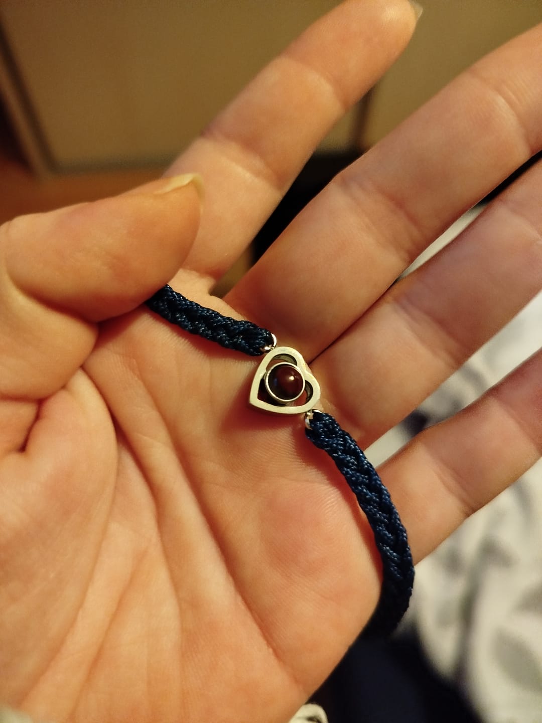 Customer photo review of Personalizovaný náramek se srdíčkem a fotografií