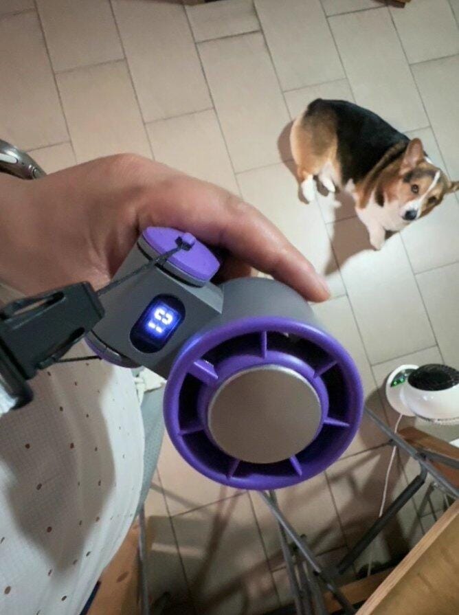 Customer photo review of Foldable Turbo Fan with Ice Compress