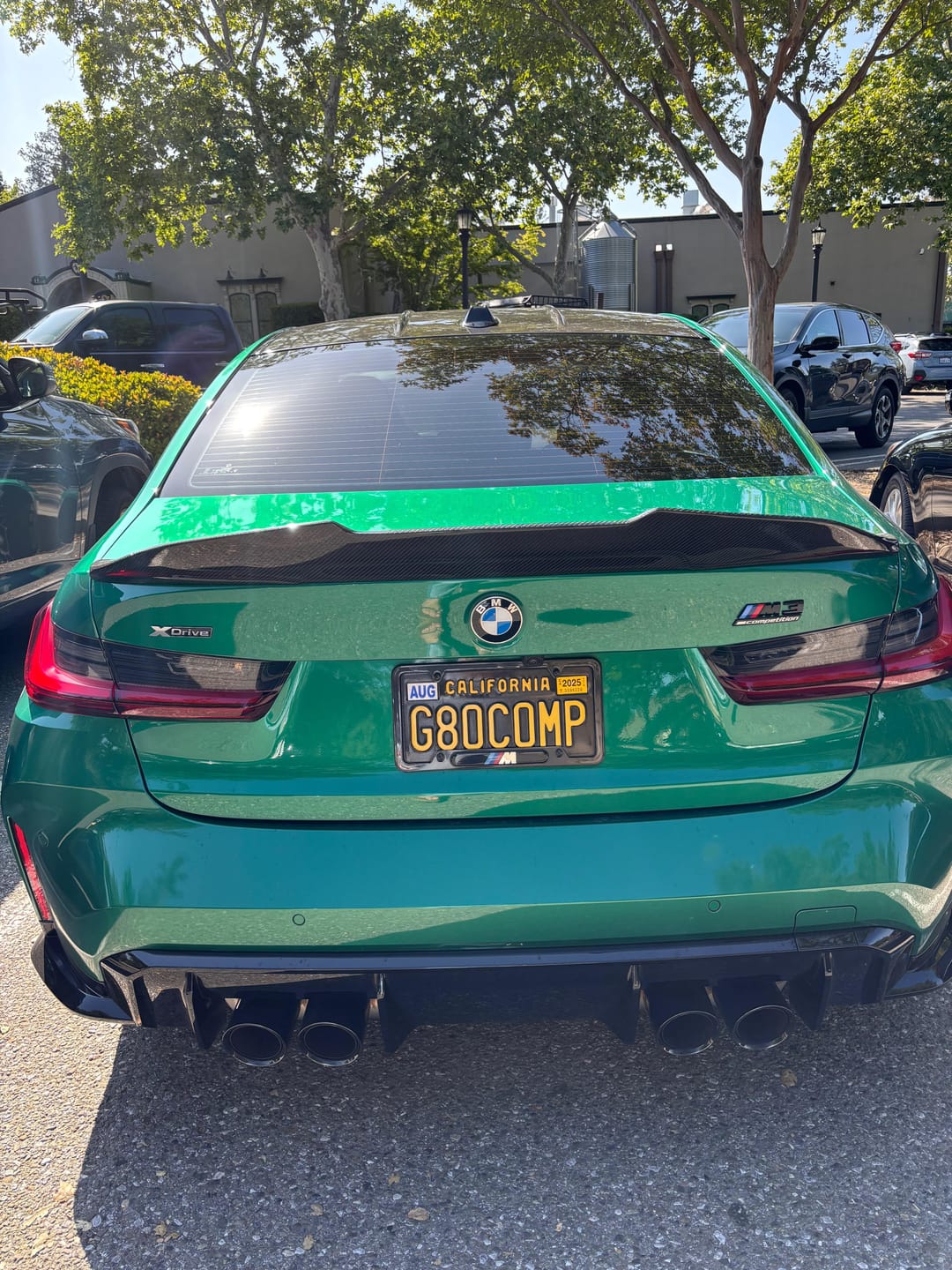 Customer photo review of PSM Style High Kick Carbon Fiber Trunk Spoiler - BMW G80 M3 & G20 3 Series