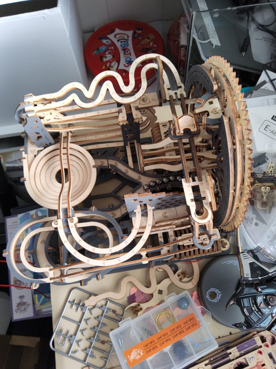 Customer photo review of rokrgeek Electric Marble Run 3d wooden puzzle
