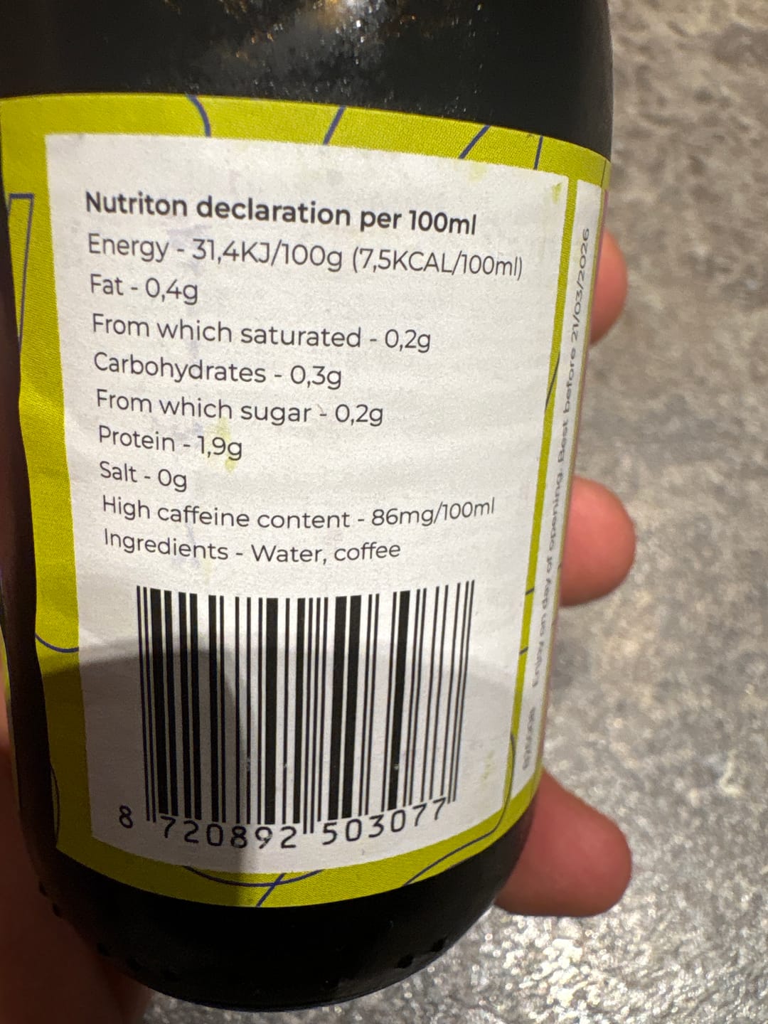 Customer photo review of Brazil - Cold Brewed (M)