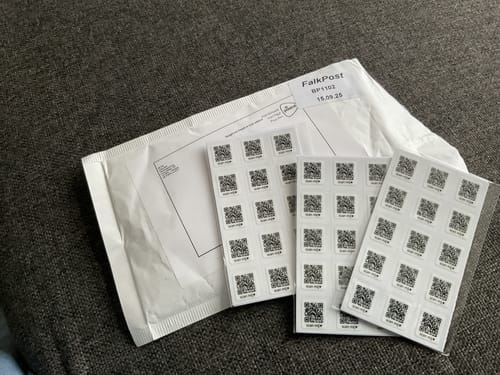 Customer photo review of QR Codes voor de Happy Stone App
