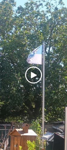 Customer video review of Fahne inkl. Druck