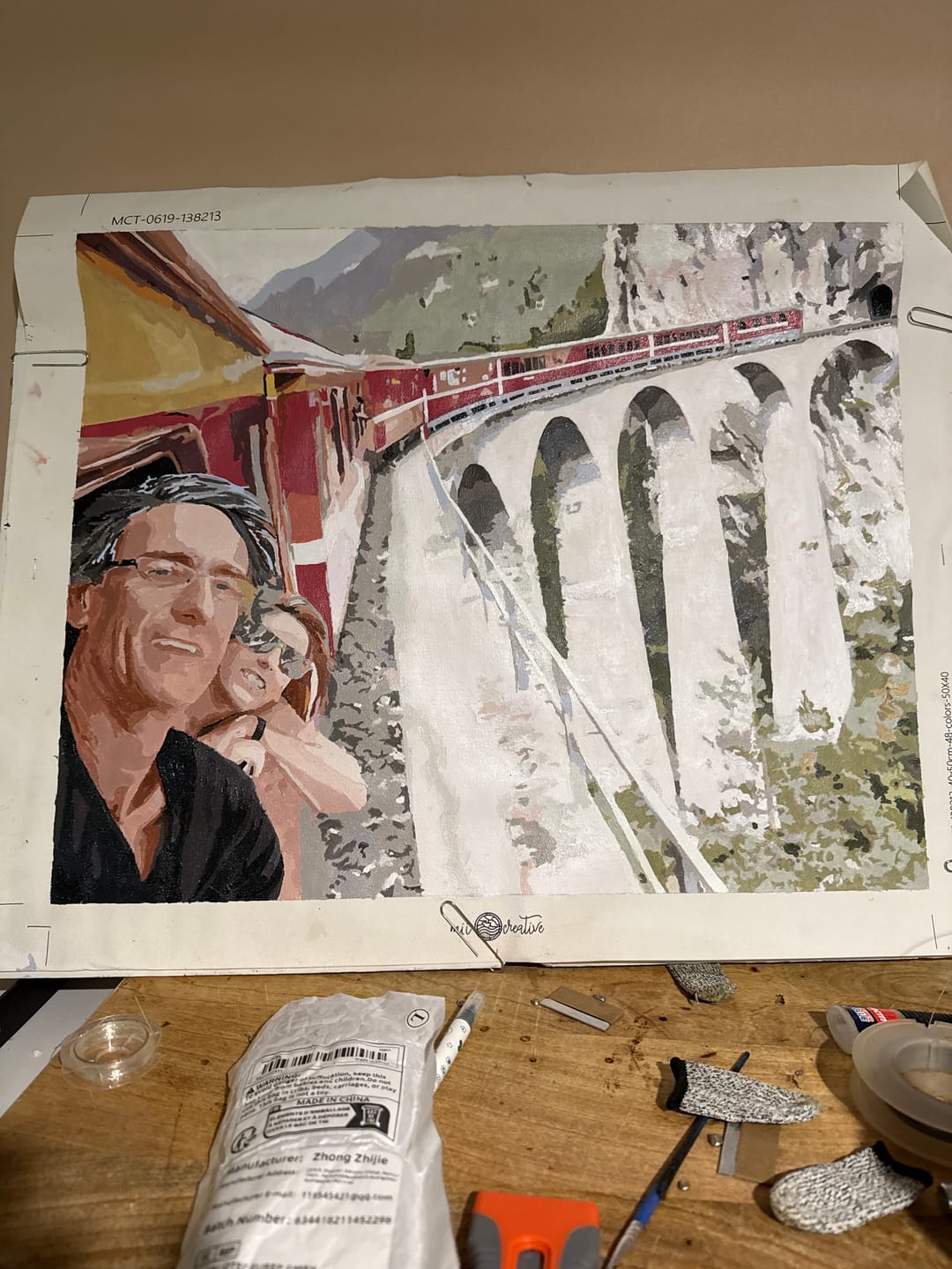 Customer photo review of Paint Your Own Photo