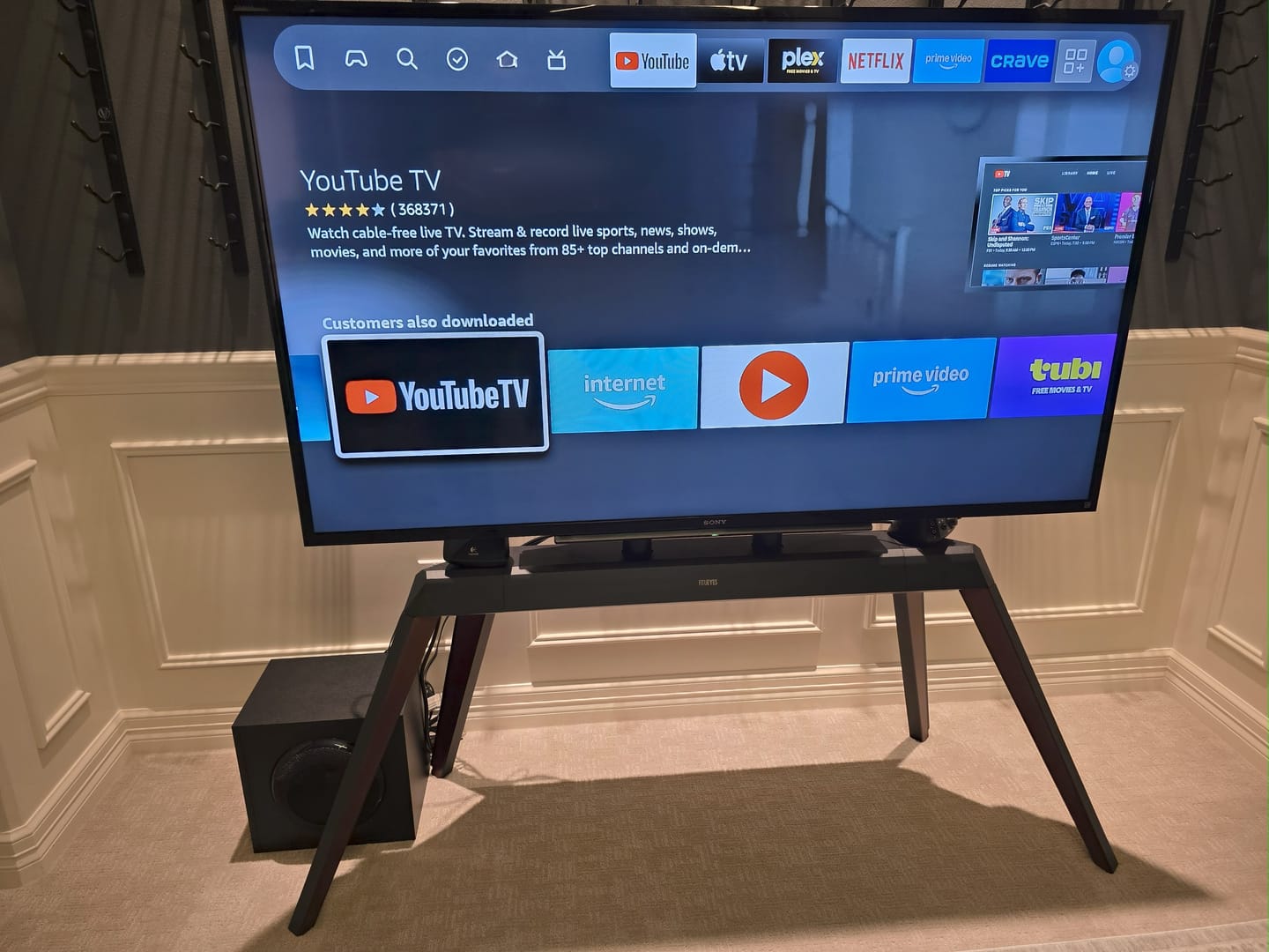 Customer photo review of Picasso FT88 TV Stand