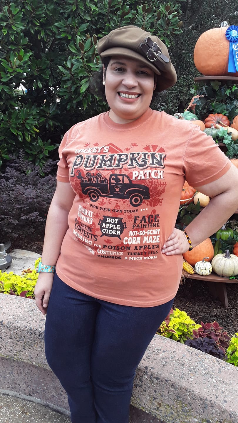 Customer photo review of Mickey's Pumpkin Patch Shirt