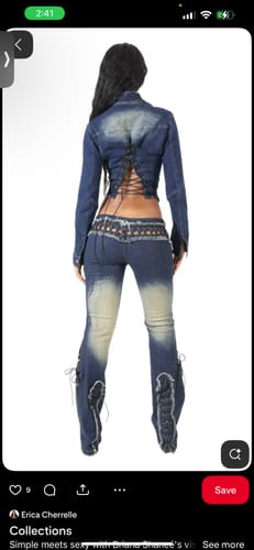 Customer photo review of Low Rise Denim (Black)