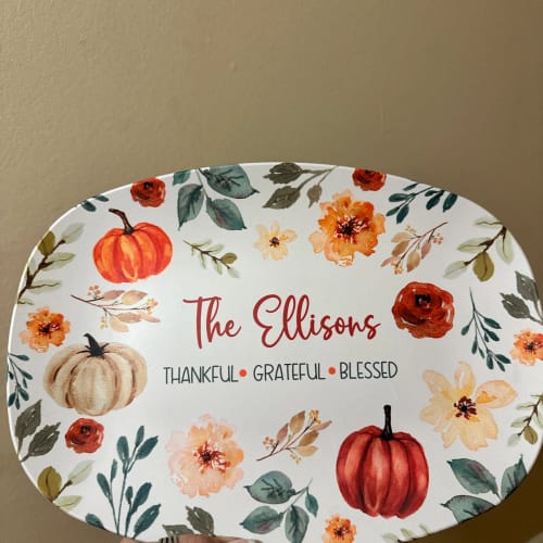 Customer photo review of Thankful Grateful Blessed Platter
