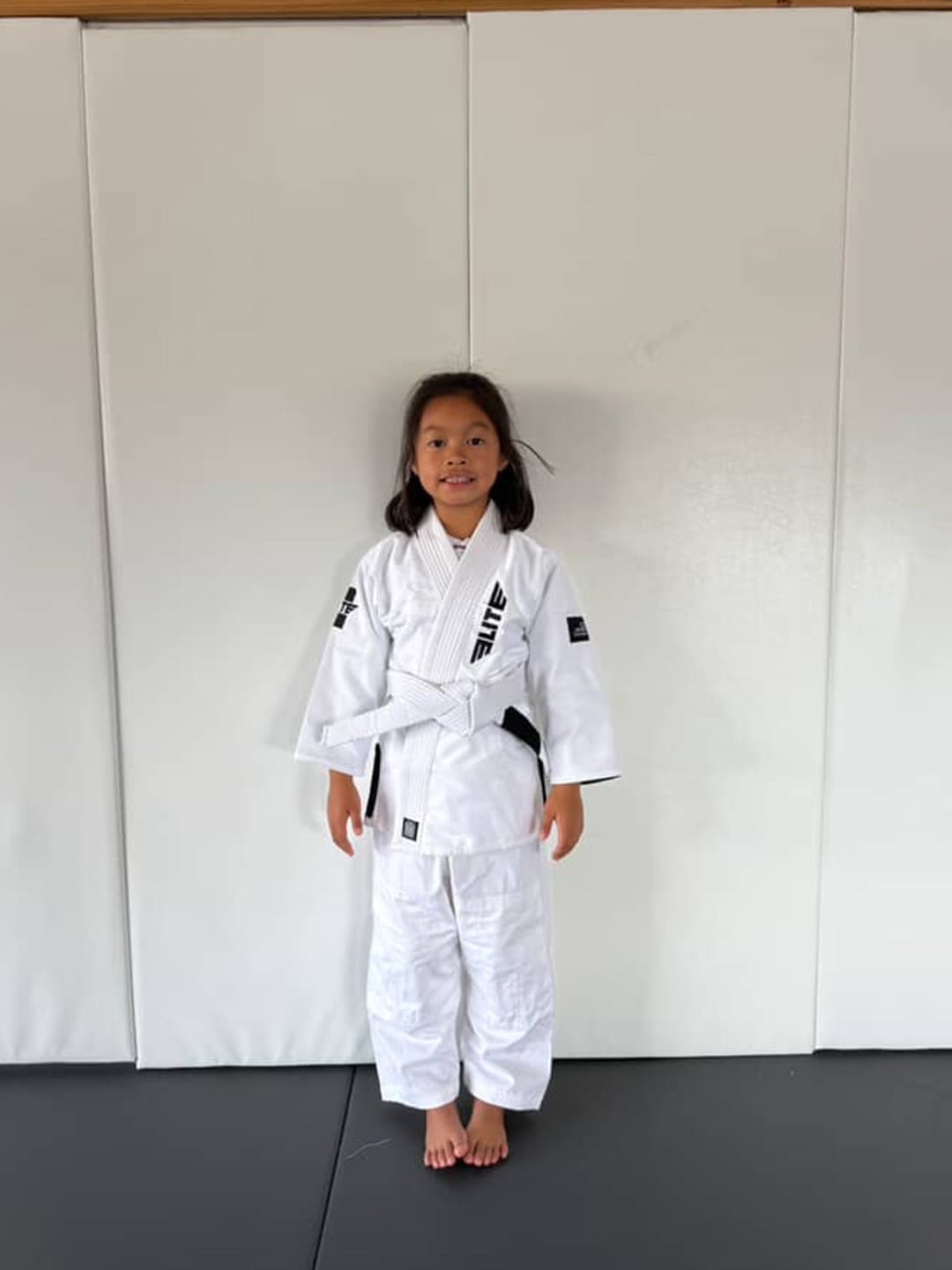 Customer photo review of Core White Brazilian Jiu Jitsu Kids BJJ Gi