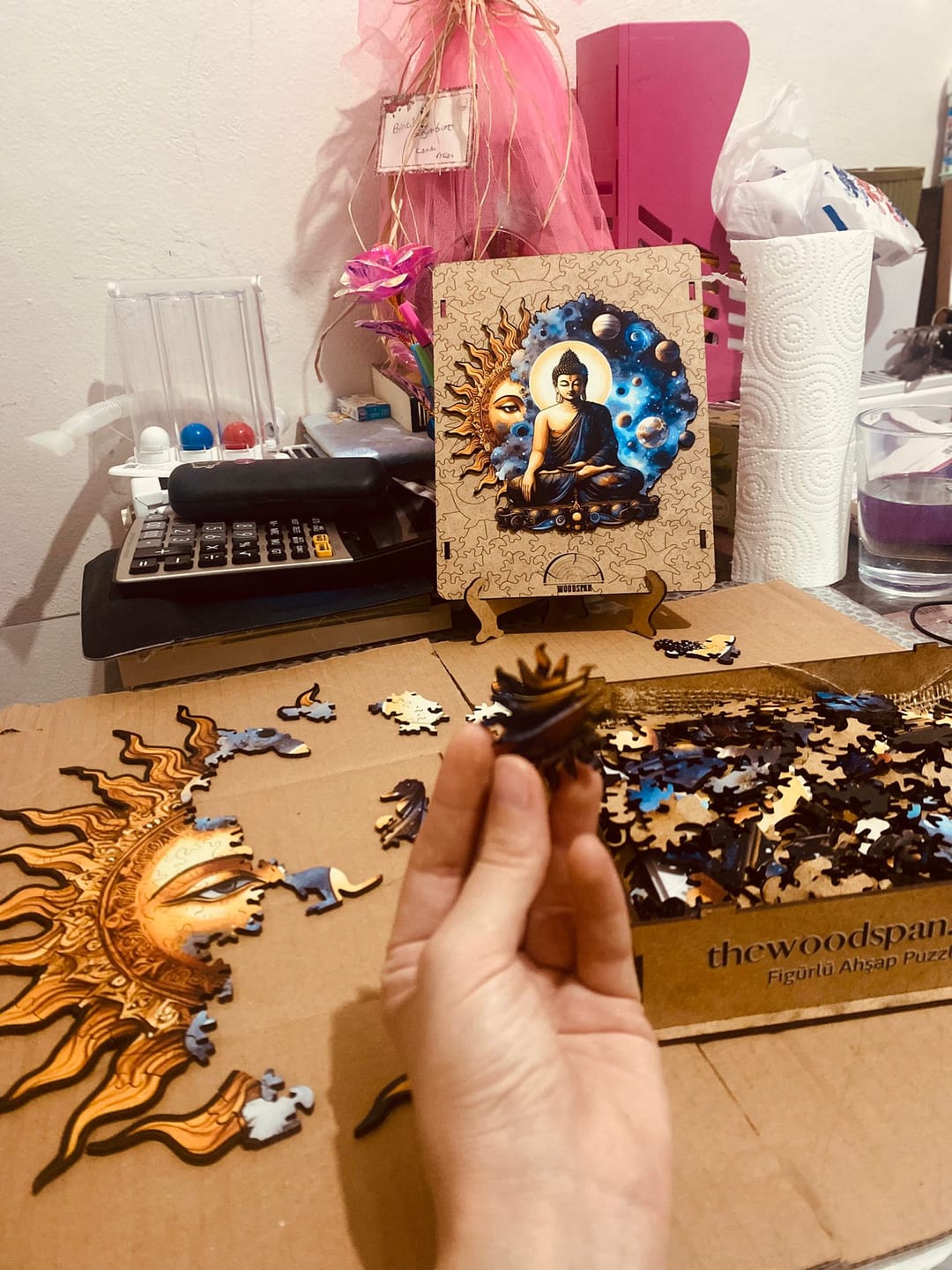 Customer photo review of Evrensel Işık Buda- Ahşap Puzzle