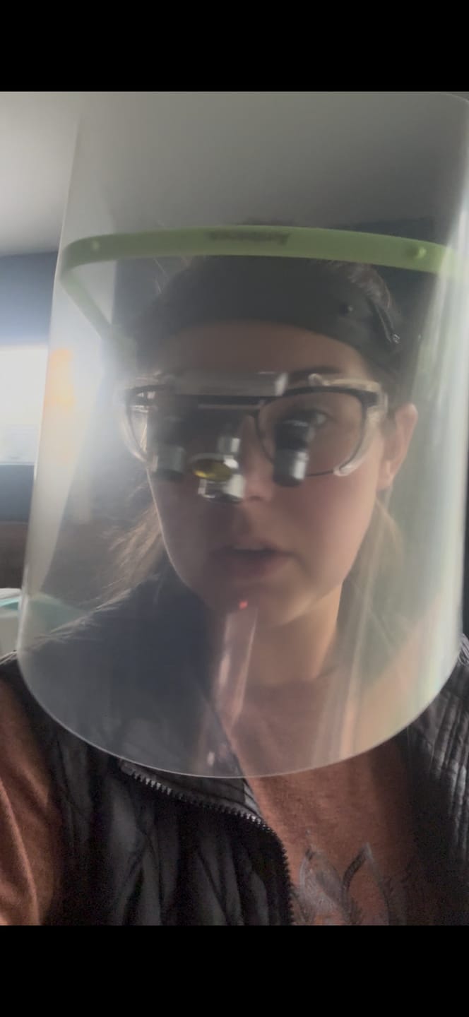 Customer photo review of The Loupe Shield