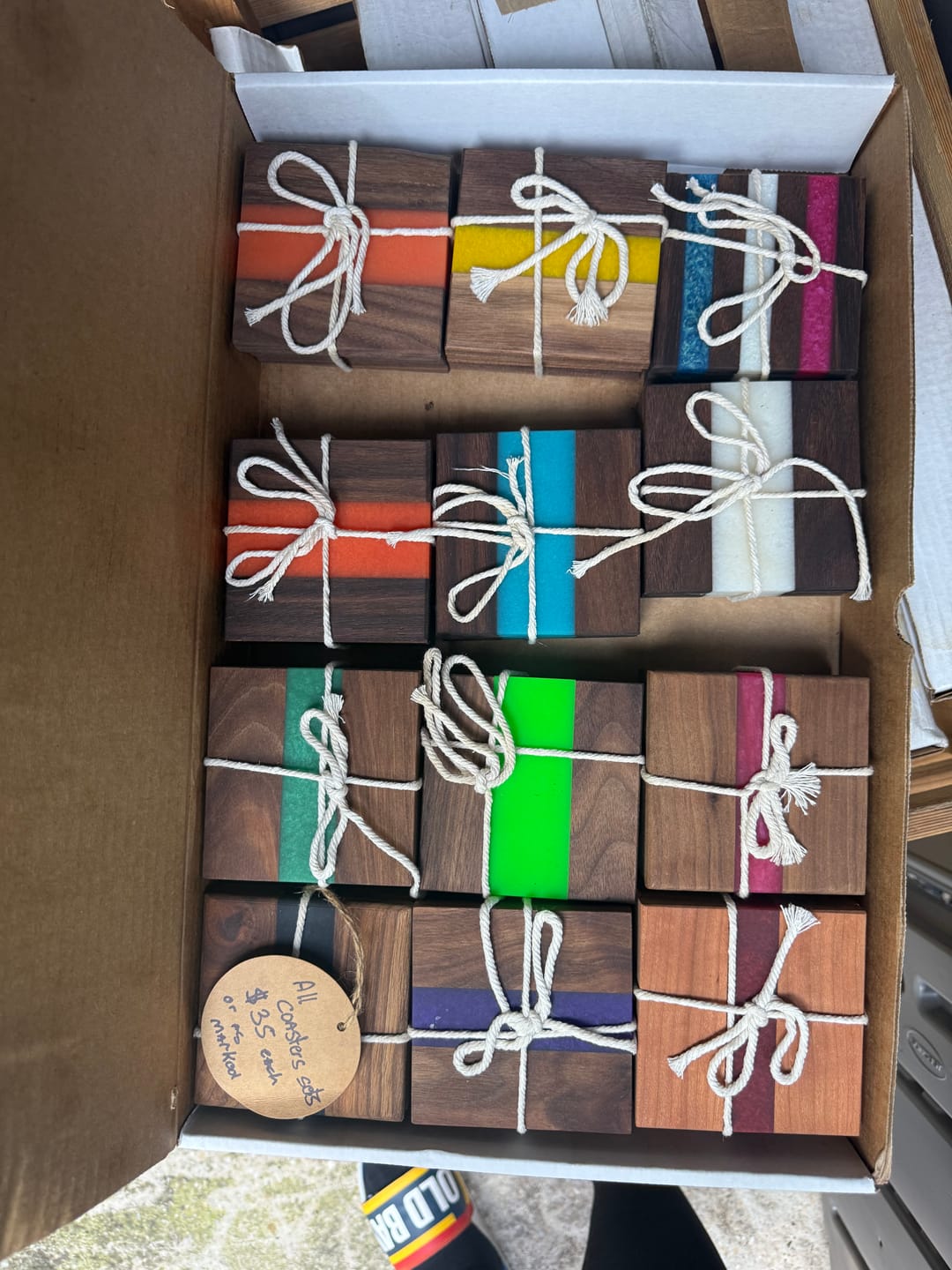 Customer photo review of 16.5x4x1" Silicone Mold For Epoxy Resin - Coaster Mold + Long Cheeseboards