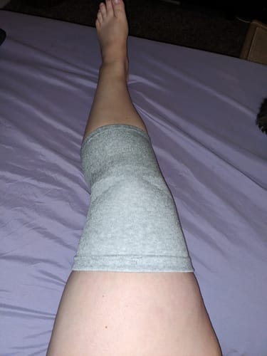 Customer photo review of Premium Bamboo Knee Sleeve (Single)