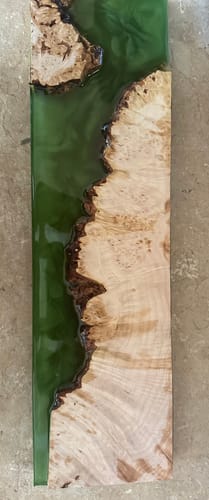 Customer photo review of 16.5x4x1" Silicone Mold For Epoxy Resin - Coaster Mold + Long Cheeseboards