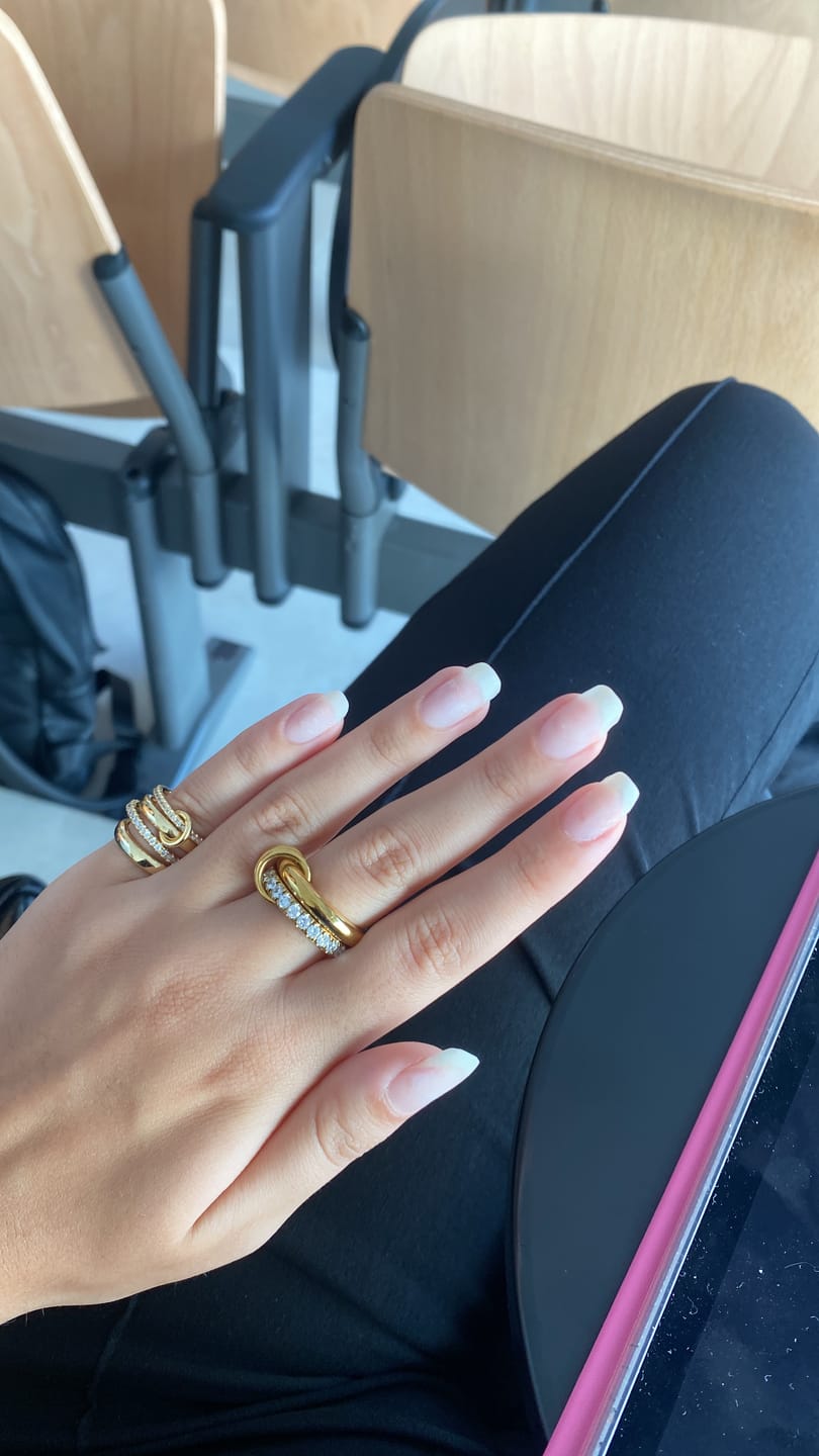 Customer photo review of Aeliana Stacked Sparkling Band Ring