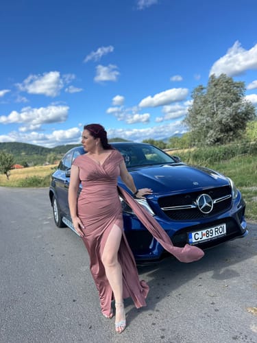 Customer photo review of Geaca Sofi din piele eco guler blăniță și curea în talie
