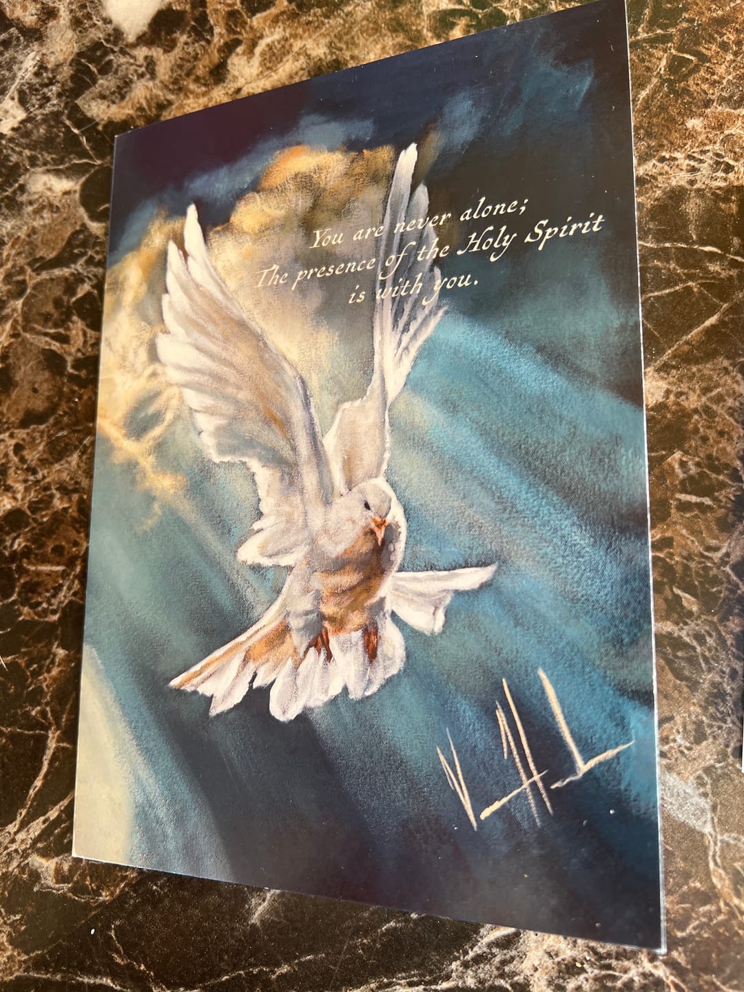 Customer photo review of "Breath of Heaven" Greeting Card