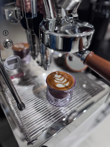 Customer photo review of FLUR Espresso Glasses