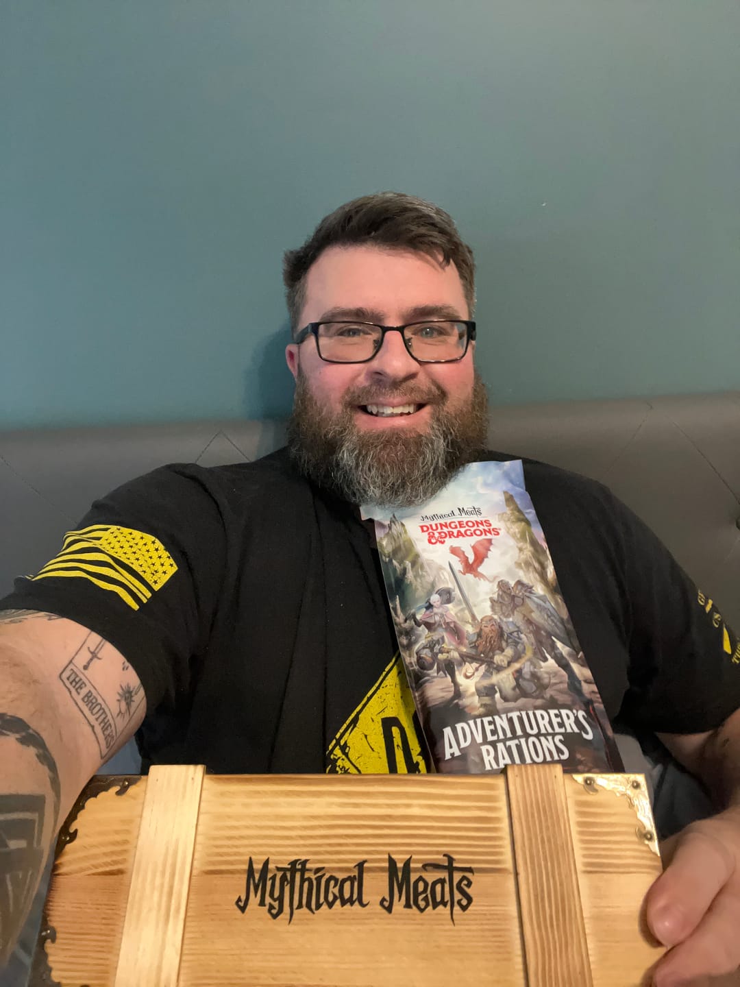 Customer photo review of Mythical Meats® DELUXE Loot Crate - 20 Snack Sticks Included!