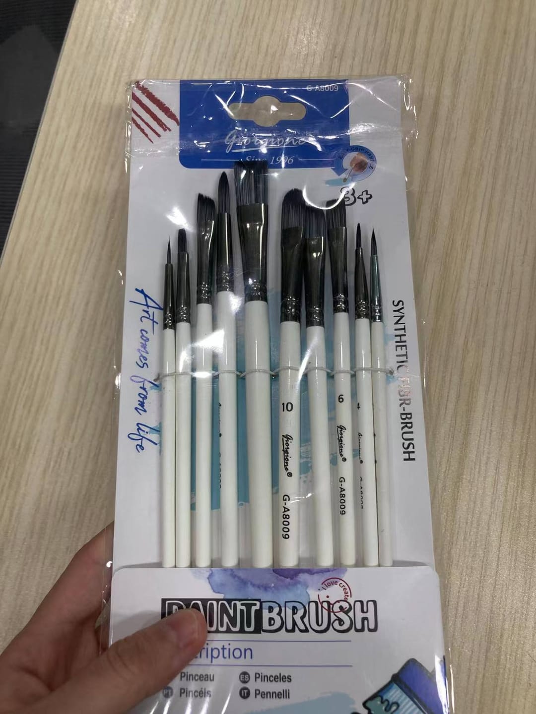 Customer photo review of 10 Pcs Pro-Quality Paint by Numbers Brushes