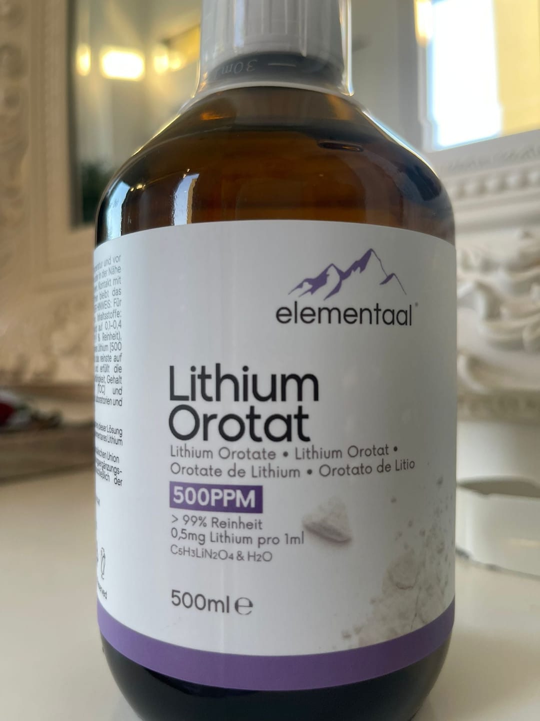Customer photo review of Elementaal® Lithium Orotat | inkl. Dosierspritze, Messbecher & Pipette